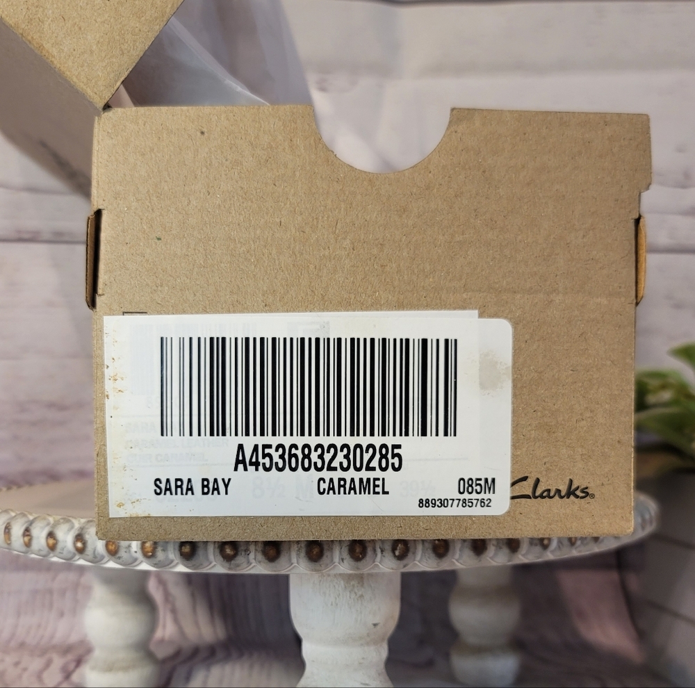 Clarks Collection Sara Bay Ballet Flats -Caramel- Brand New in Box - Picture 13 of 15